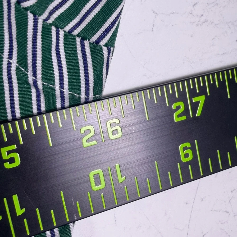 Vintage Polo Ralph Lauren Button Down Men 16.5 L Green Striped Regent Classic